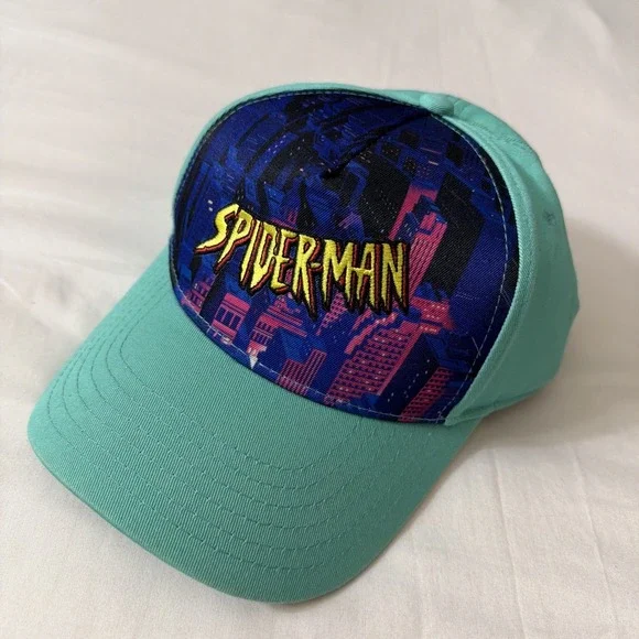 Brand New Marvel Spider-Man Green Goblin hat/cap‎ NO pin badge Into Spider Verse - Picture 9 of 16